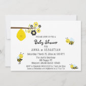 *~*のベビーの蜂の男の赤ちゃんのかわいいシャワーの招待状 招待状 (裏面)