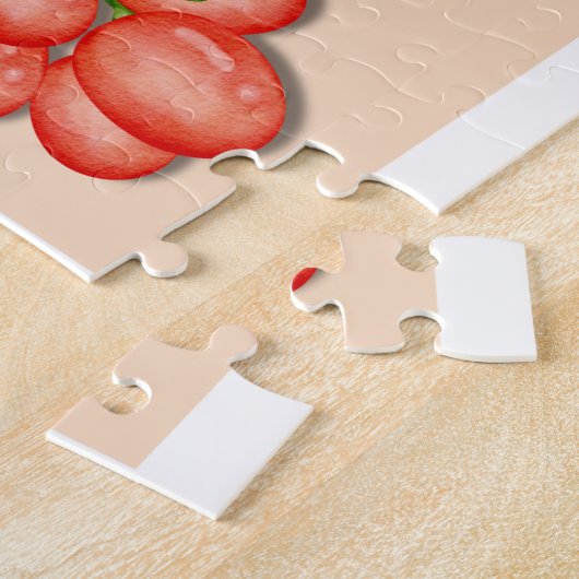のベリ感じーの良いカスタマイズ可能なイチゴの果実 ジグソーパズル (側面)