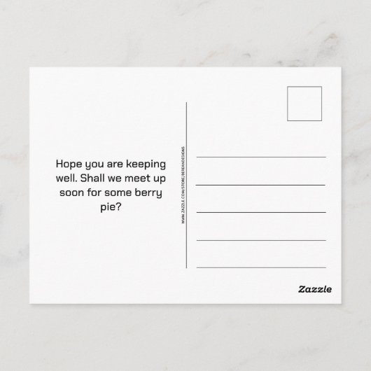 のベリ感じーの良いカスタマイズ可能なイチゴの果実 ポストカード (裏面)