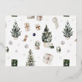 のベル結婚ス写真数々の婚約またはElope Card 箔招待状 (裏面)