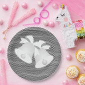 のベル結婚ズブラックホワイトジオ ペーパープレート (パーティー)