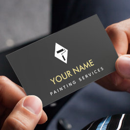 のペイ絵画ントエレガントクラシックのブラシ最小主義 名刺