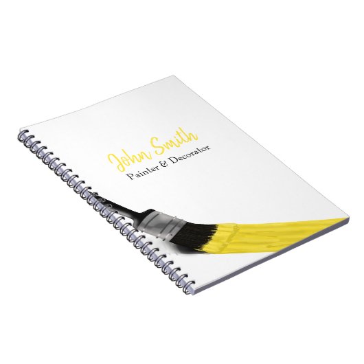 のペイ絵画ントサービス会社ブラシイエロー ノートブック (右側)