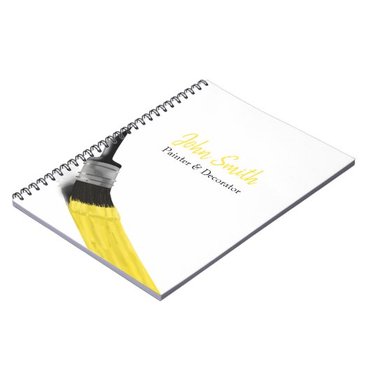 のペイ絵画ントサービス会社ブラシイエロー ノートブック (左側)