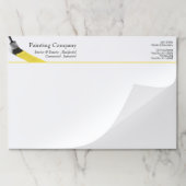 のペイ絵画ントサービス会社ブラシイエロー ペーパーパッド (折り畳み)