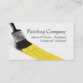 のペイ絵画ントサービス会社ブラシイエロー 名刺 (正面)
