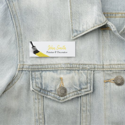 のペイ絵画ントサービス会社ブラシイエロー 名札 (インサイチュ)