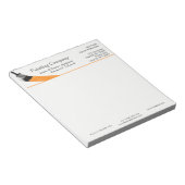 のペイ絵画ントサービス会社ブラシオレンジ ノートパッド (アングル)