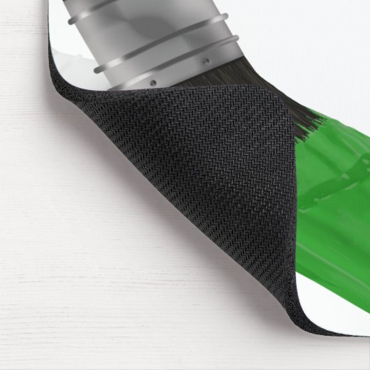 のペイ絵画ントサービス会社ブラシグリーン マウスパッド (コーナー)