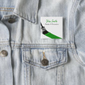 のペイ絵画ントサービス会社ブラシグリーン 缶バッジ (インサイチュ)