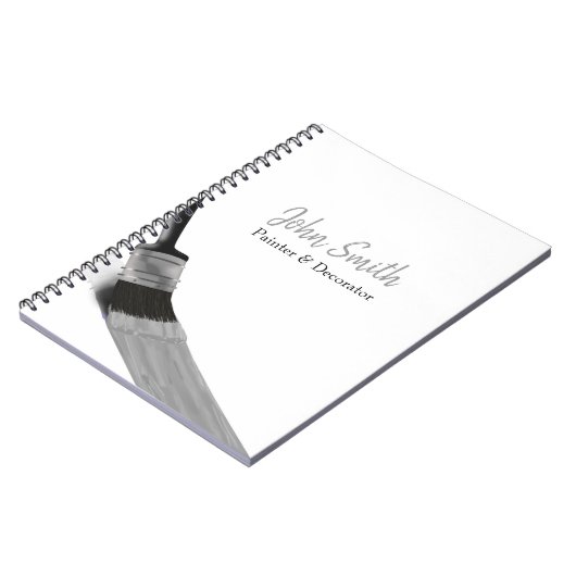 のペイ絵画ントサービス会社ブラシグレー ノートブック (左側)