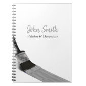 のペイ絵画ントサービス会社ブラシグレー ノートブック (正面)