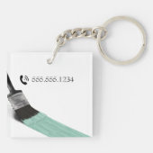 のペイ絵画ントサービス会社ブラシパステルミント キーホルダー (裏面)