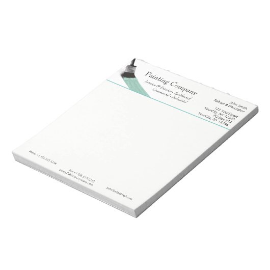 のペイ絵画ントサービス会社ブラシパステルミント ノートパッド (回転)