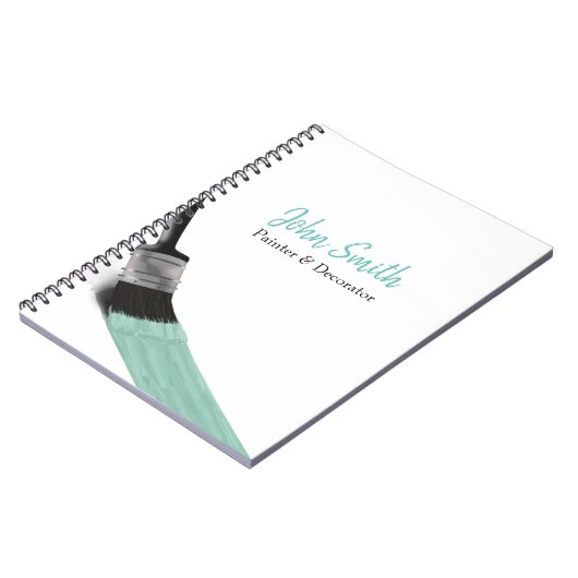 のペイ絵画ントサービス会社ブラシパステルミント ノートブック (左側)