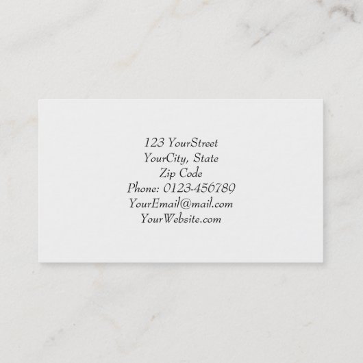 のペイ絵画ントサービス会社ブラシパステルミント 名刺 (裏面)