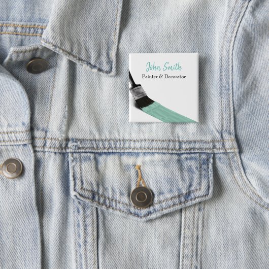 のペイ絵画ントサービス会社ブラシパステルミント 缶バッジ (インサイチュ)