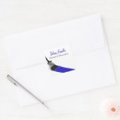 のペイ絵画ントサービス会社ブラシブルー スクエアシール (封筒)