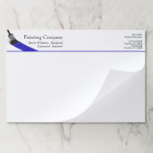 のペイ絵画ントサービス会社ブラシブルー ペーパーパッド (折り畳み)