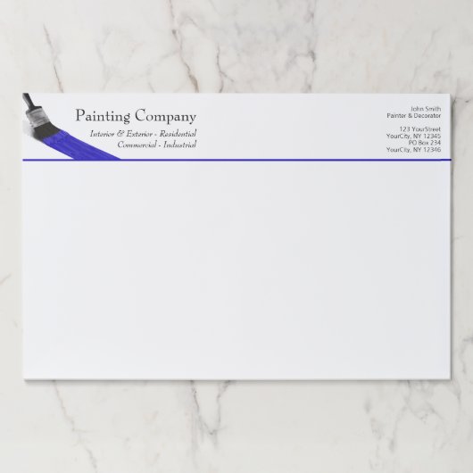 のペイ絵画ントサービス会社ブラシブルー ペーパーパッド (正面)