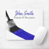 のペイ絵画ントサービス会社ブラシブルー マウスパッド (マウス)