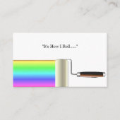 のペイ転がタリスト白い名刺 名刺 (裏面)