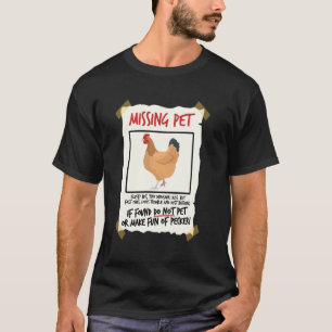 のペット恋しく思チキンの小さな恐竜パンプン家禽 Tシャツ