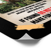 のペット恋しく思18足の背の高い青茶色の重さ7トン ポスター (角)