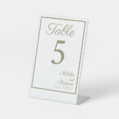 のペデスタル符号テーモダンブル結婚番号。 台座サイン (正面)