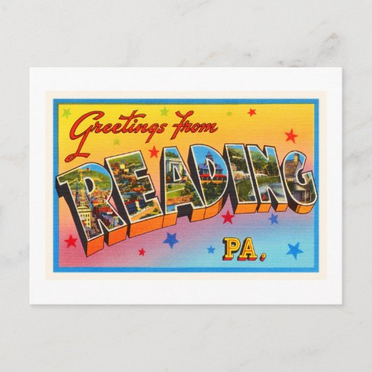 のペンシルバ読ニアPAヴィンテージ旅行記念品 ポストカード (正面)