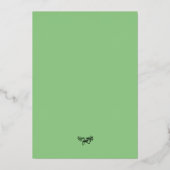 のホイ結婚ル招待状水の色オークツリー 箔招待状 (裏面)