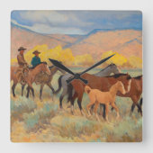 のホーム来バイメイナード・ディクソン スクエア壁時計 (正面)