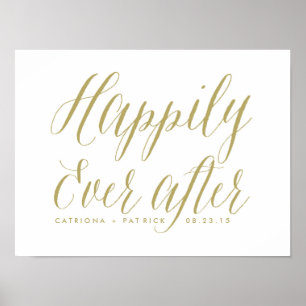 のポスターの後結婚で幸せに  金ゴールド ポスター