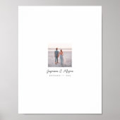 のポスタ結婚ーゲスト手書き署名 ポスター (正面)