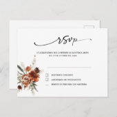 のポストカスペインのーに出欠結婚 ポストカード (正面/裏面)