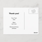 ～のポストカードに感謝航海の結婚する ポストカード (裏面)