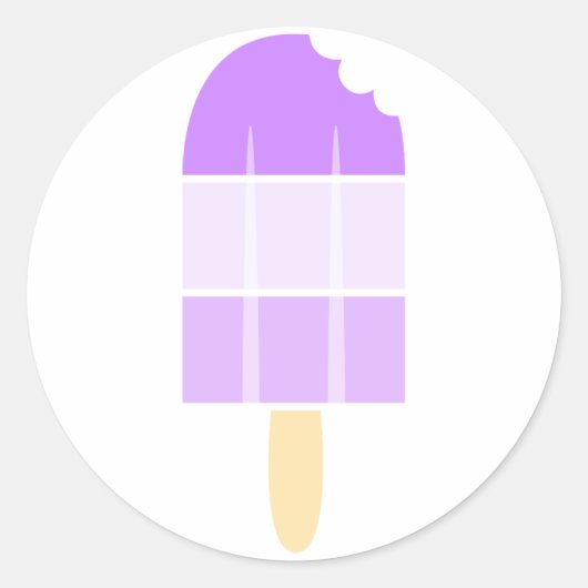 〜のポップ・アートのクールA ラウンドシール (正面)