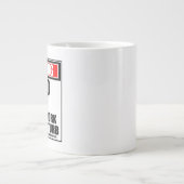 のポロ警告ファン懸命が邪魔にならない ジャンボコーヒーマグカップ (正面)