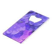 *~*のマクロ花の紫色のアジサイの自然 クレジットカード栓抜き (正面アングル)