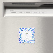 のマグネ結婚ット地中海の・ブルー日付を保存。 マグネット (インサイチュ (食洗機))