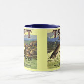 ~のマスのブランドのヴィンテージのAPPLEの木枠のラベルを襲って下さい マグカップ (中央)