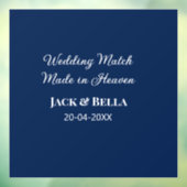 のマッチ結婚は天国結婚式の引き出物青で行われた ウィンドウサイン (シート3)