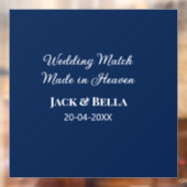 のマッチ結婚は天国結婚式の引き出物青で行われた ウィンドウサイン (シート2)