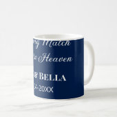 のマッチ結婚は天国結婚式の引き出物青で行われた コーヒーマグカップ (正面右)
