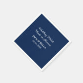 のマッチ結婚は天国結婚式の引き出物青で行われた スタンダードカクテルナプキン (角)