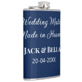 のマッチ結婚は天国結婚式の引き出物青で行われた フラスク (右)