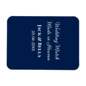 のマッチ結婚は天国結婚式の引き出物青で行われた マグネット (横)