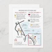 のマップ結婚エンクロージャカード – Custom Design JULIA エンクロージャーカード (正面/裏面)