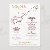 のマップ結婚エンクロージャカード – CUSTOM DESIGN MEGAN エンクロージャーカード (正面)