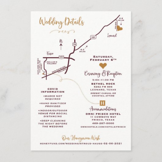 のマップ結婚エンクロージャカード – CUSTOM DESIGN MEGAN エンクロージャーカード (正面)